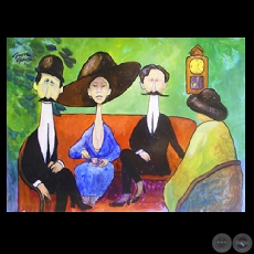 TOMANDO EL TÉ - Obra de JUAN GUERRA GAJA